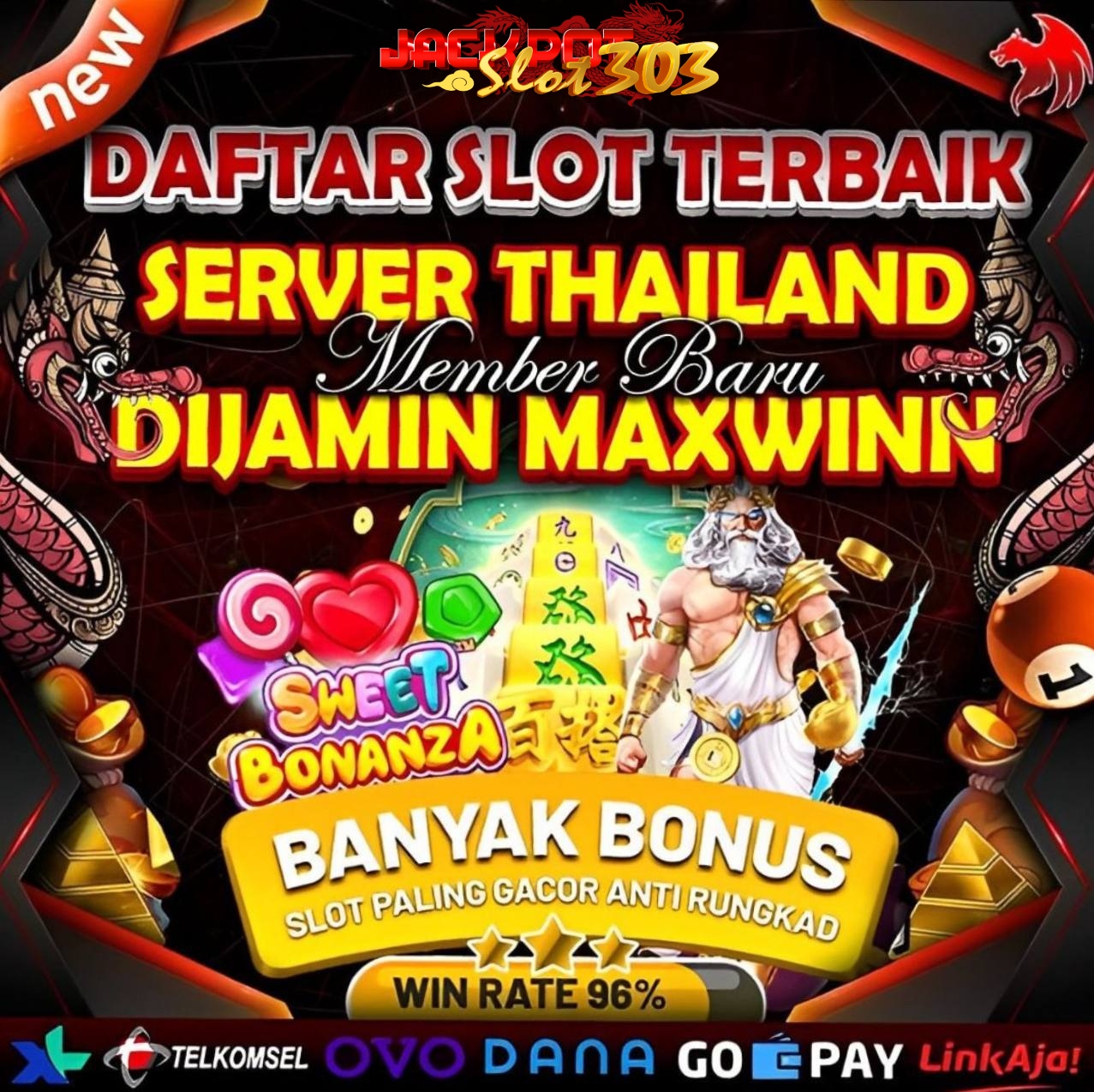 JACKPOTSLOT303 : Link Situs Slot Server Thailand Super Gacor Resmi 2024